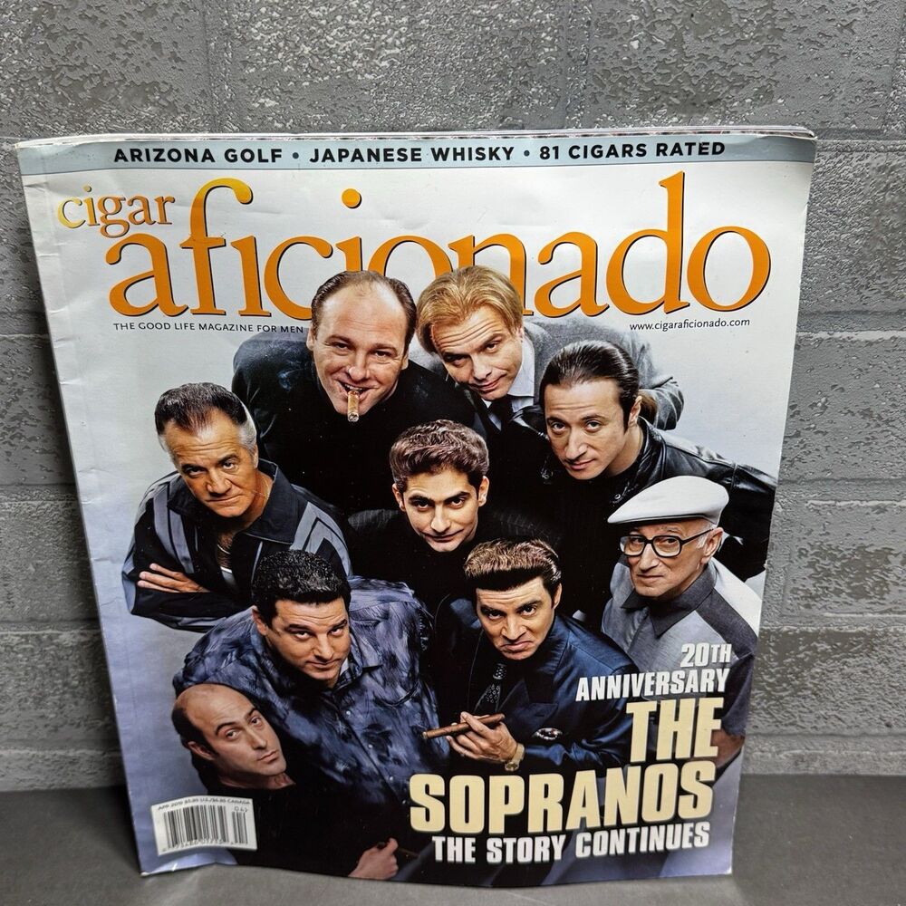 Cigar Aficionado April 2019 The Sopranos 20th Anniversary Magazine Tony Soprano